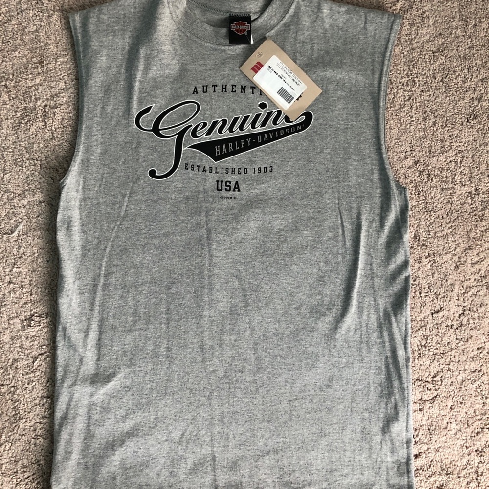 Harley Davidson cut off shirt